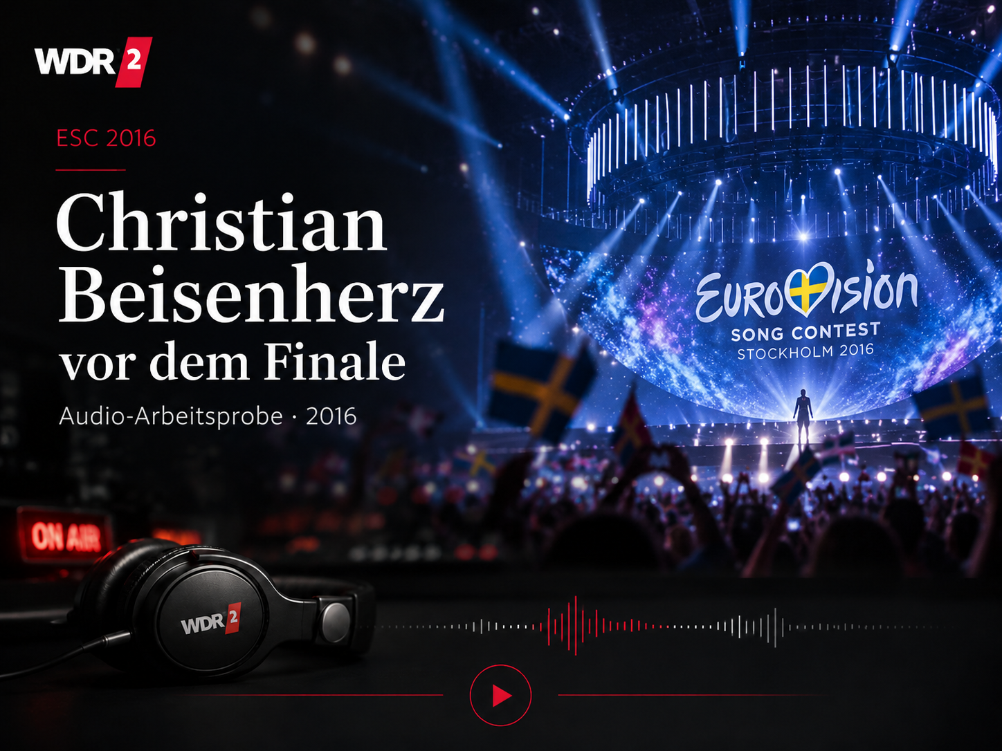 Teasingbild zum WDR 2 Gespräch vor dem ESC-Finale 2016